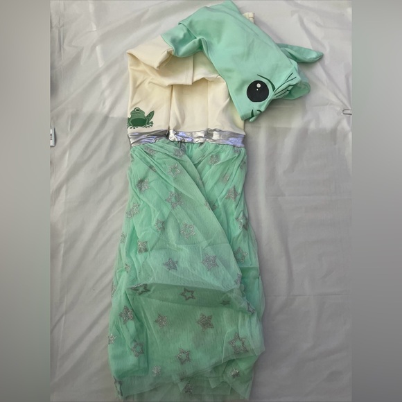 Girls Star Wars the Child baby yoda hooded cosplay tutu dress XXL NWT - Picture 4 of 4